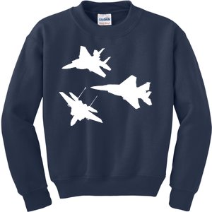 Military Fighter Jets Kids Sweatshirt