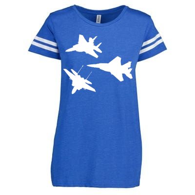 Military Fighter Jets Enza Ladies Jersey Football T-Shirt