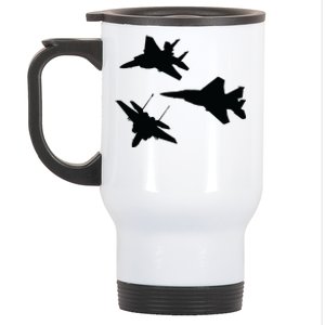 Military Fighter Jets Stainless Steel Travel Mug