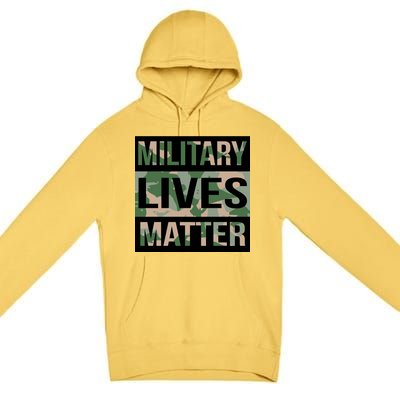 Military Lives Matter Premium Pullover Hoodie