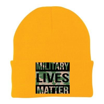 Military Lives Matter Knit Cap Winter Beanie