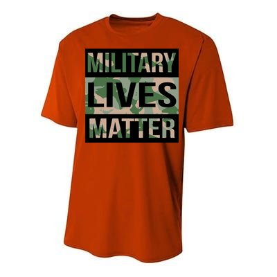 Military Lives Matter Performance Sprint T-Shirt