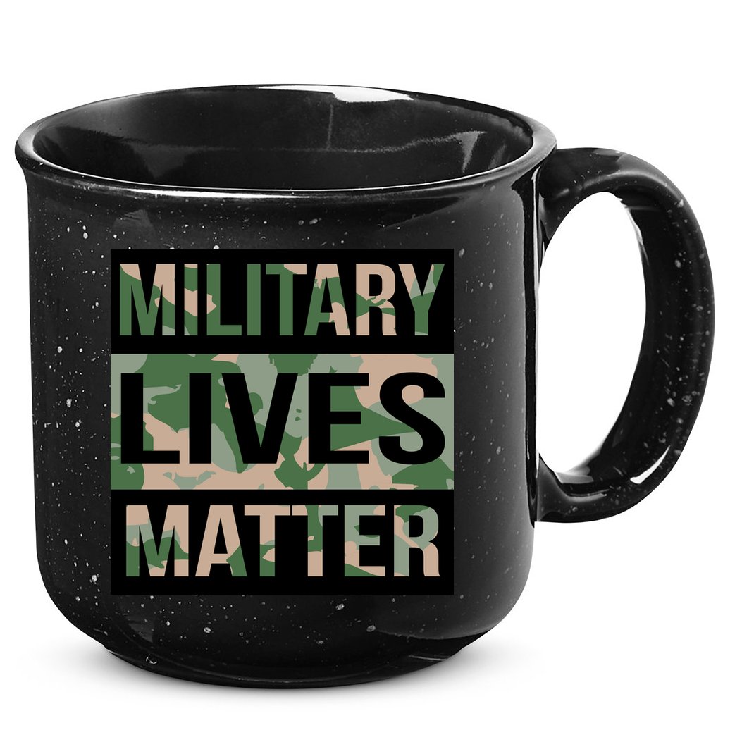 Military Lives Matter 15oz Campfire Ceramic Mug