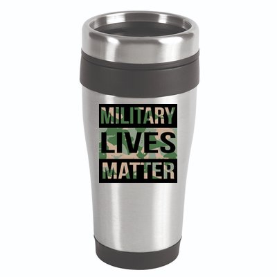 Military Lives Matter 16oz Travel Tumbler