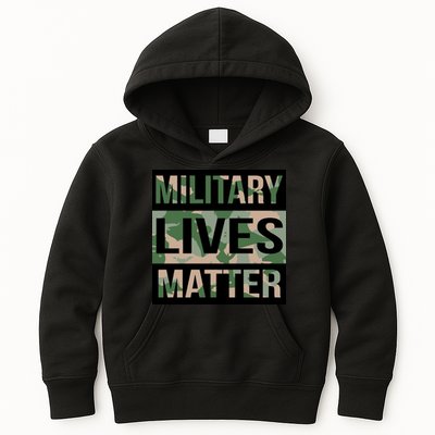 Military Lives Matter Kids Hoodie