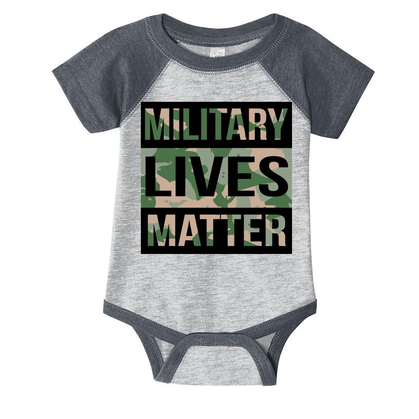Military Lives Matter Infant Baby Jersey Bodysuit