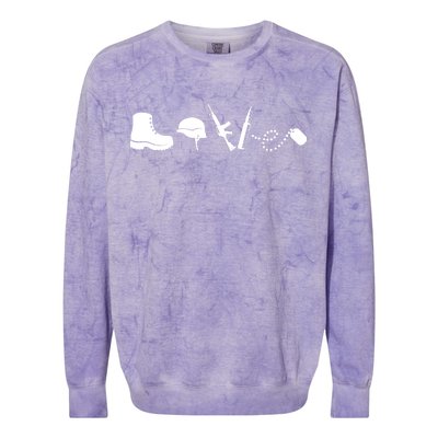 Military Love Colorblast Crewneck Sweatshirt