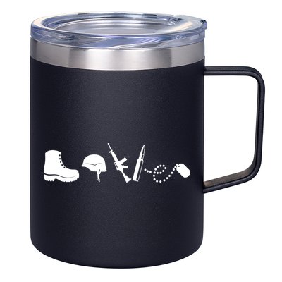 Military Love 12oz Stainless Steel Coffee Mug