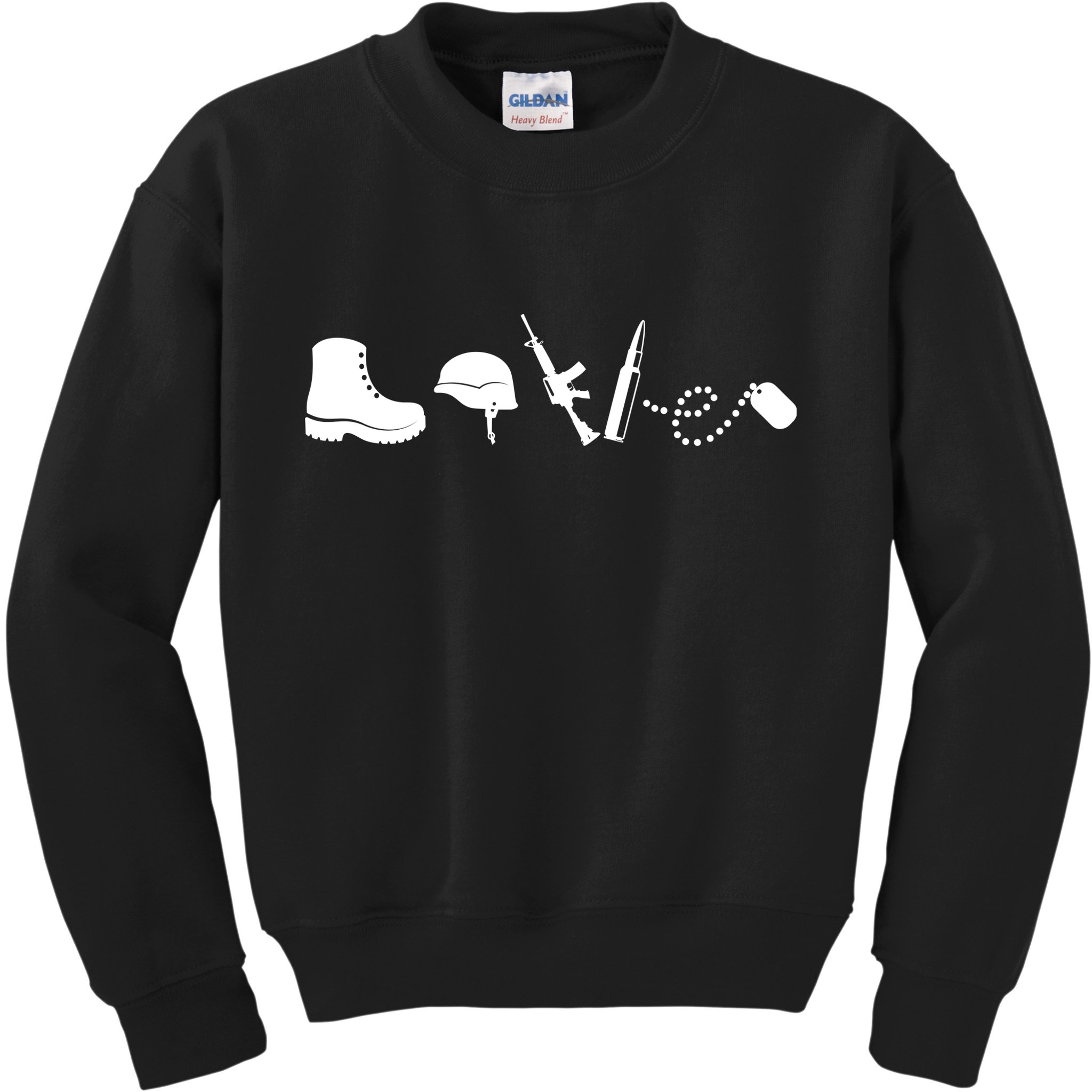 Military Love Kids Sweatshirt