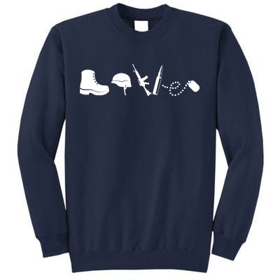 Military Love Tall Sweatshirt