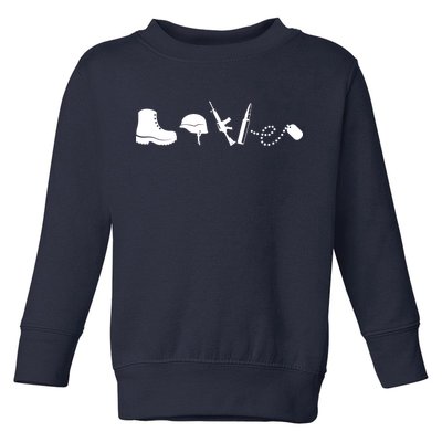 Military Love Toddler Sweatshirt