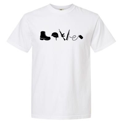 Military Love Garment-Dyed Heavyweight T-Shirt