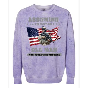 Military man shit Colorblast Crewneck Sweatshirt