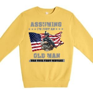 Military man shit Premium Crewneck Sweatshirt