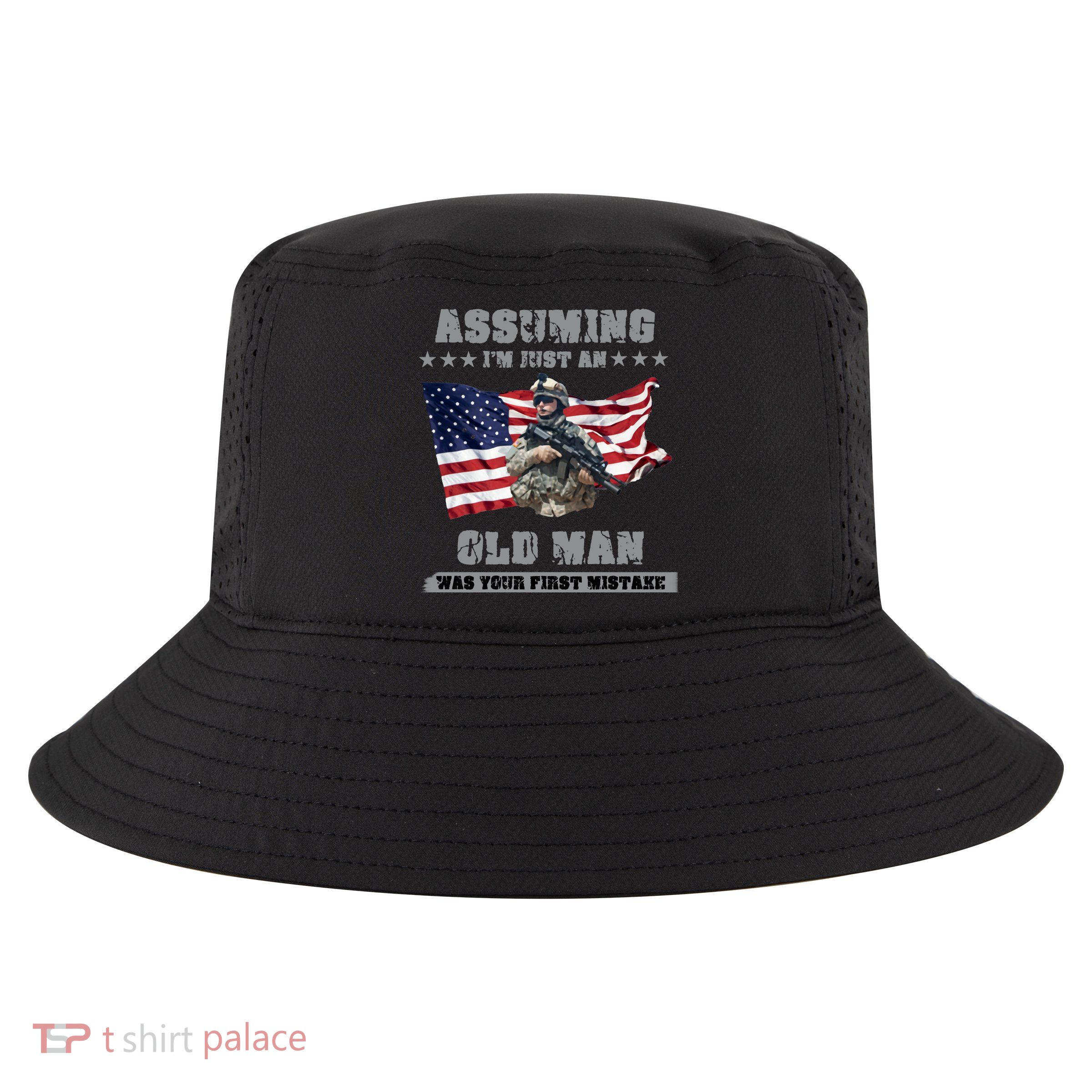 Military man shit Cool Comfort Performance Bucket Hat