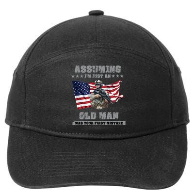 Military man shit 7-Panel Snapback Hat