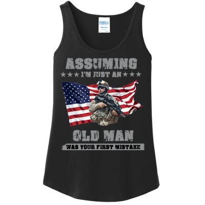 Military man shit Ladies Essential Tank