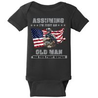 Military man shit Baby Bodysuit