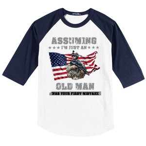 Military man shit Baseball Sleeve Shirt