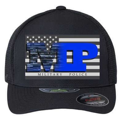 Military Police MP Flag Flexfit Unipanel Trucker Cap