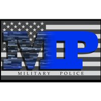 Military Police MP Flag Bumper Sticker