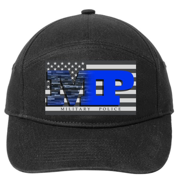 Military Police MP Flag 7-Panel Snapback Hat