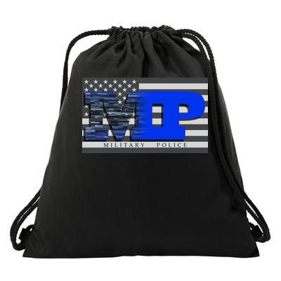 Military Police MP Flag Drawstring Bag