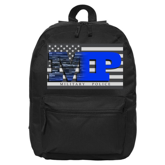 Military Police MP Flag 16 in Basic Backpack