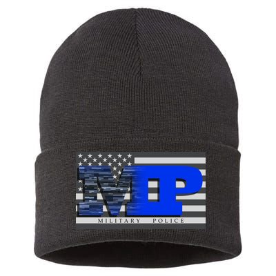 Military Police MP Flag Sustainable Knit Beanie