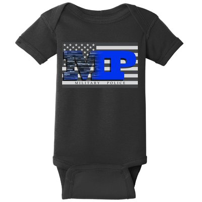 Military Police MP Flag Baby Bodysuit