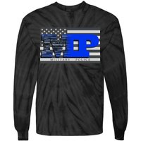 Military Police MP Flag Tie-Dye Long Sleeve Shirt