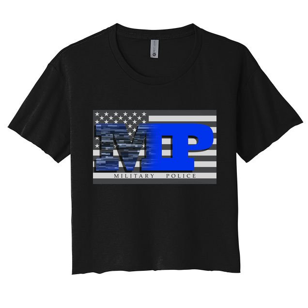 Military Police MP Flag Crop Top