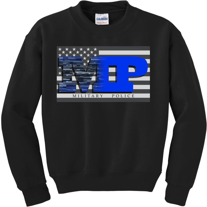 Military Police MP Flag Kids Sweatshirt