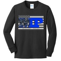 Military Police MP Flag Kids Long Sleeve Shirt