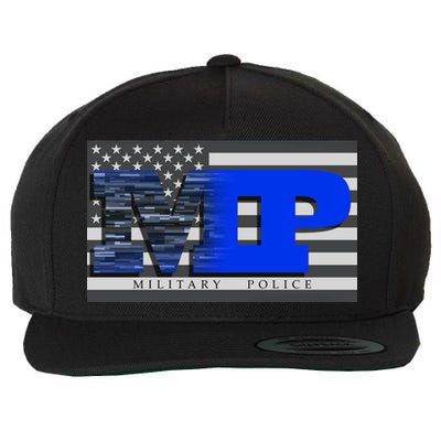 Military Police MP Flag Wool Snapback Cap