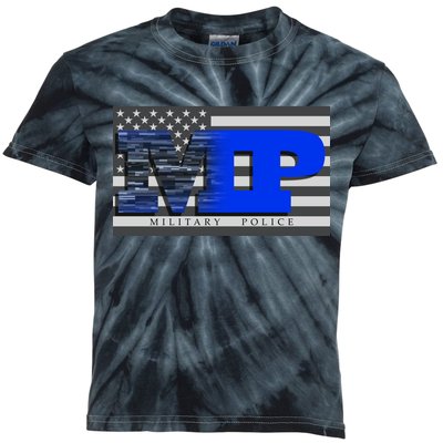 Military Police MP Flag Kids Tie-Dye T-Shirt