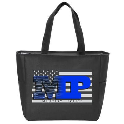 Military Police MP Flag Zip Tote Bag