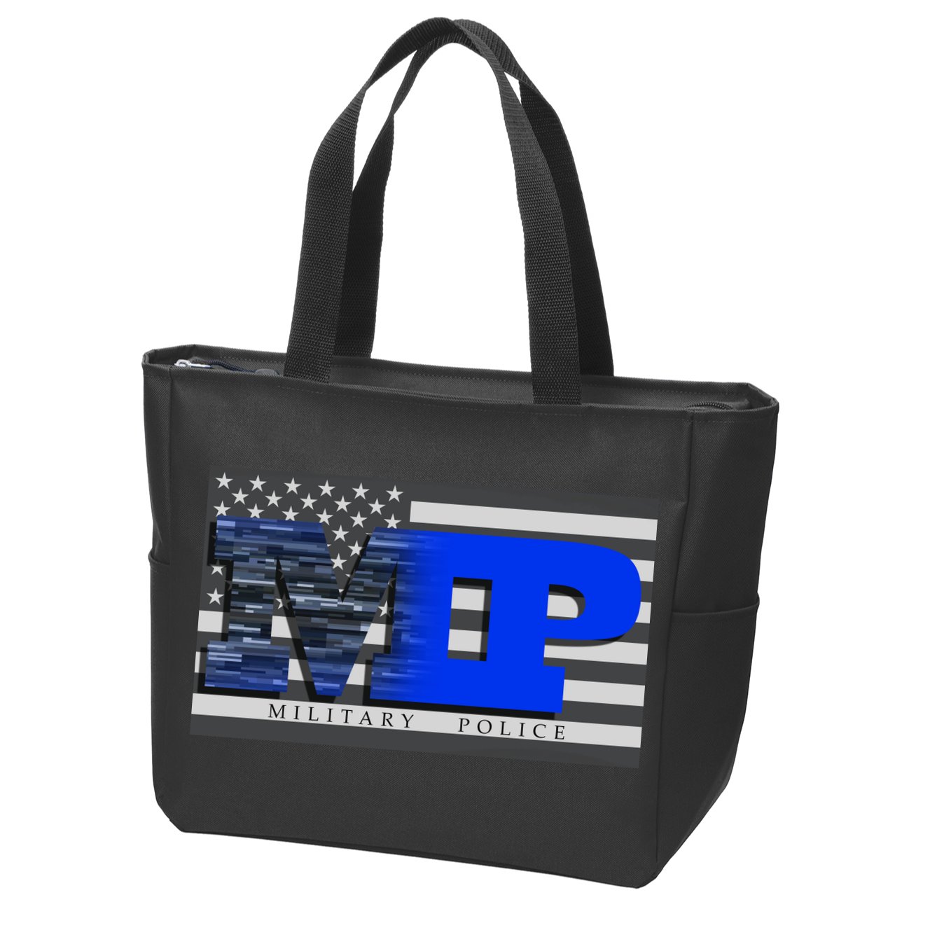 Military Police MP Flag Zip Tote Bag