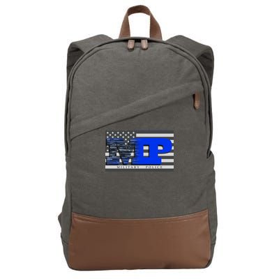 Military Police MP Flag Cotton Canvas Backpack