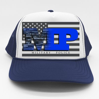 Military Police MP Flag Trucker Hat