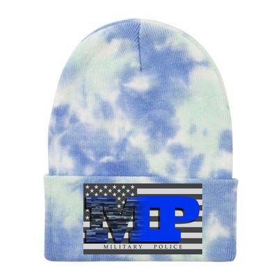 Military Police MP Flag Tie Dye 12in Knit Beanie