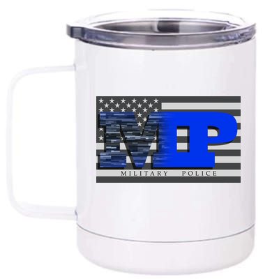 Military Police MP Flag 12 oz Stainless Steel Tumbler Cup