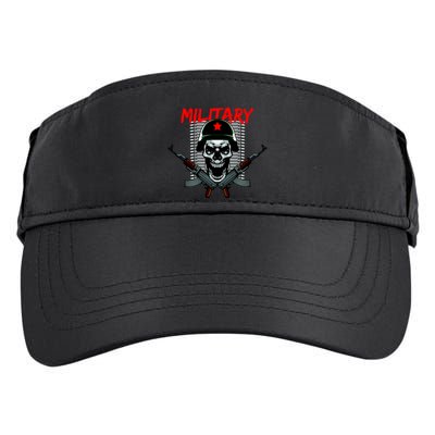 Military Skeleton Adult Drive Performance Visor
