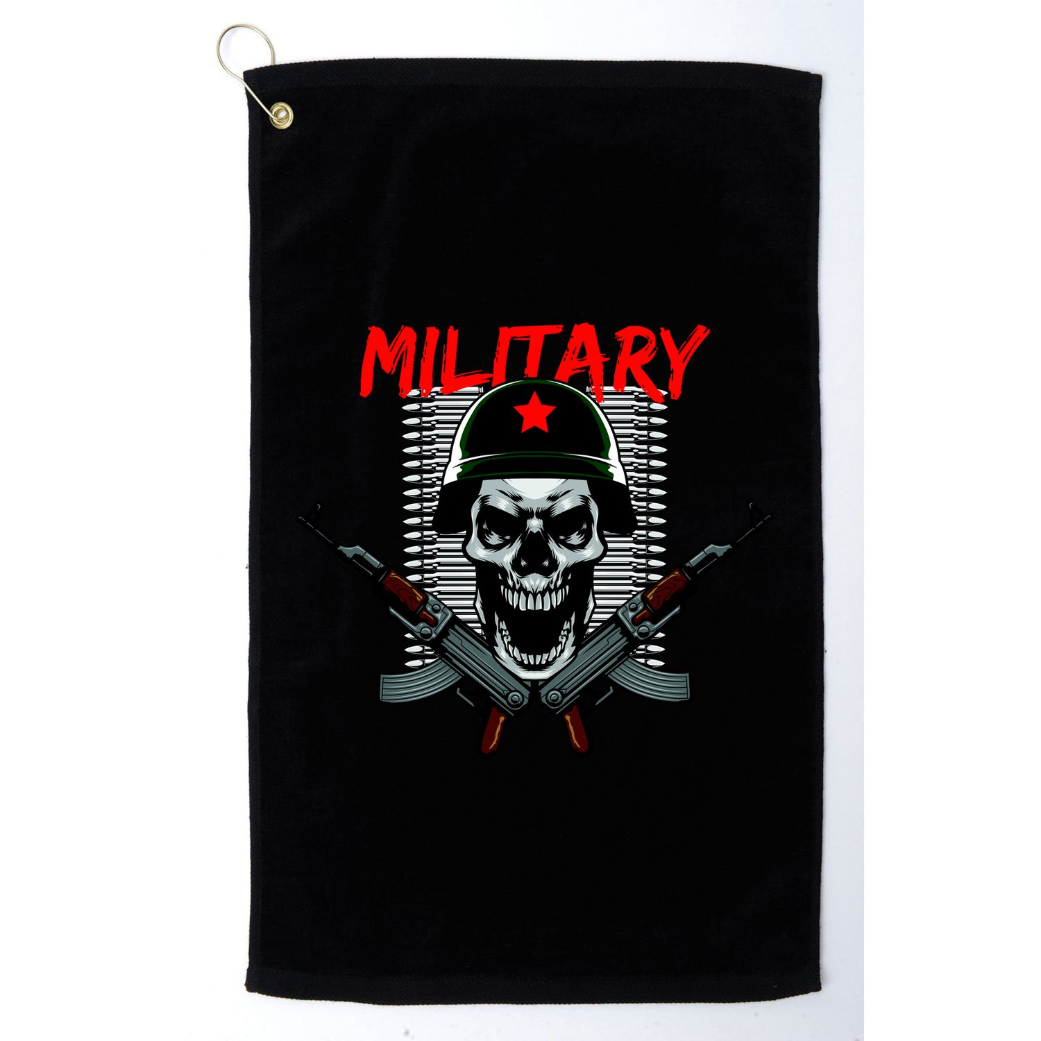 Military Skeleton Golf Towel