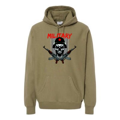 Military Skeleton Premium Hoodie