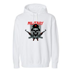 Military Skeleton Garment-Dyed Fleece Hoodie