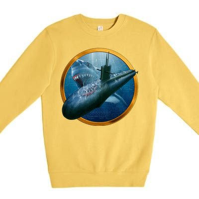 Military Submarine Shark Premium Crewneck Sweatshirt