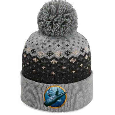 Military Submarine Shark The Baniff Cuffed Pom Beanie