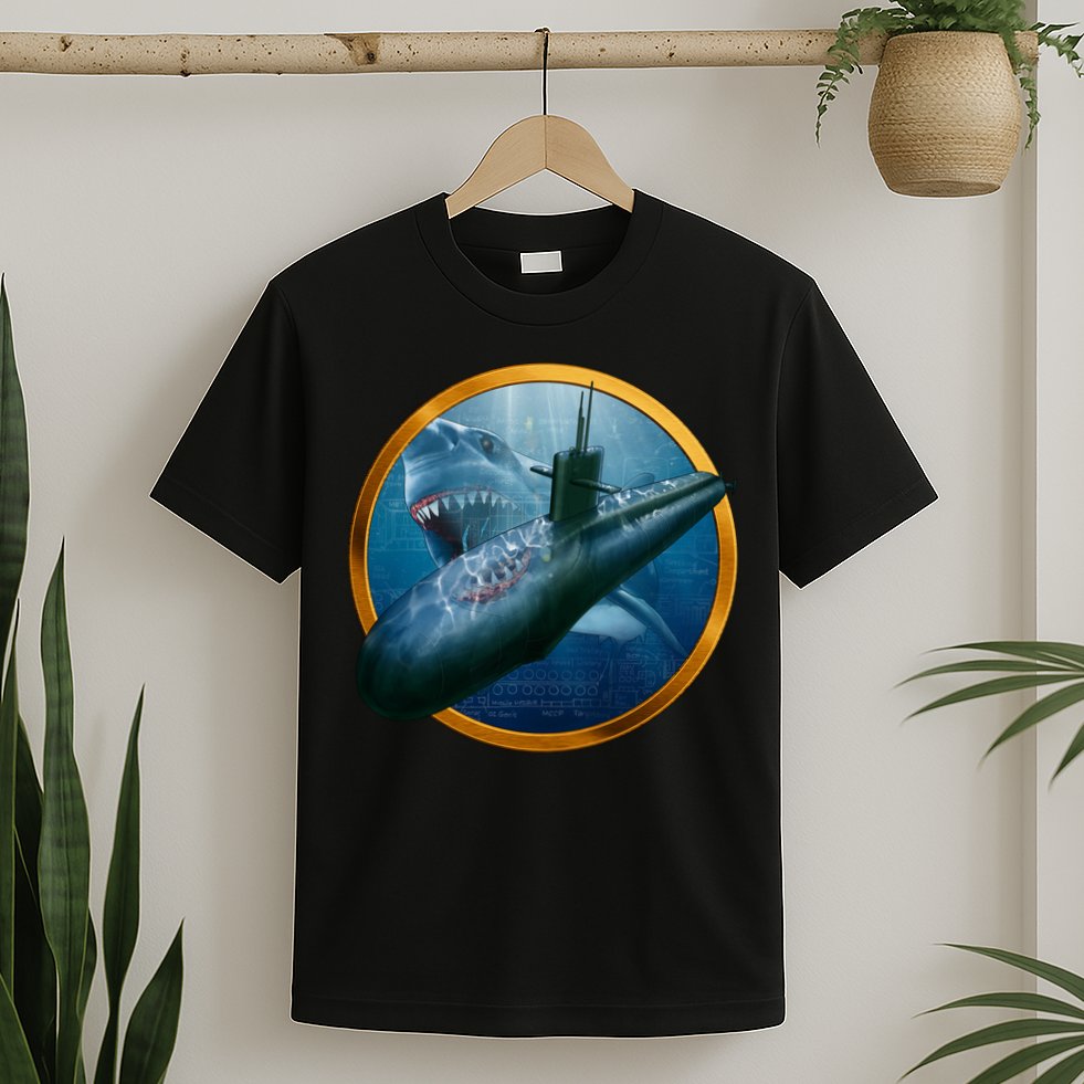 Military Submarine Shark T-Shirt