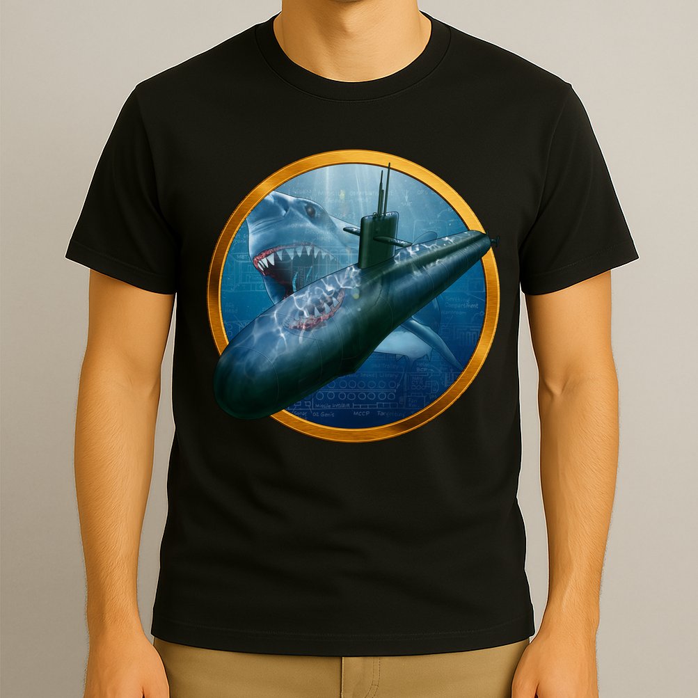 Military Submarine Shark T-Shirt